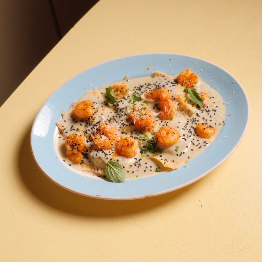 Tortéi Gamberi & Zucca